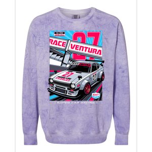 Race Ventura Super Car Racing Colorblast Crewneck Sweatshirt