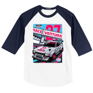 Race Ventura Super Car Racing Baseball Sleeve Shirt