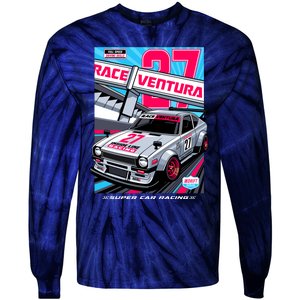 Race Ventura Super Car Racing Tie-Dye Long Sleeve Shirt