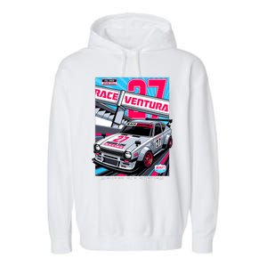 Race Ventura Super Car Racing Garment-Dyed Fleece Hoodie