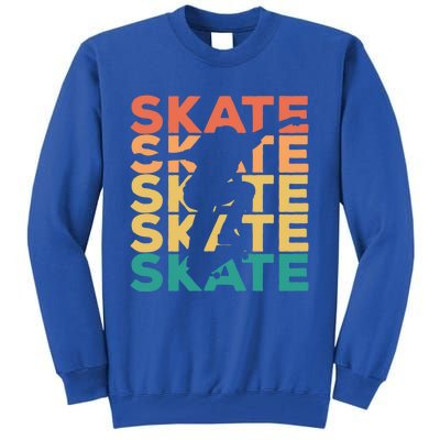 Retro Vintage Skating Gift For Skaters Gift Tall Sweatshirt