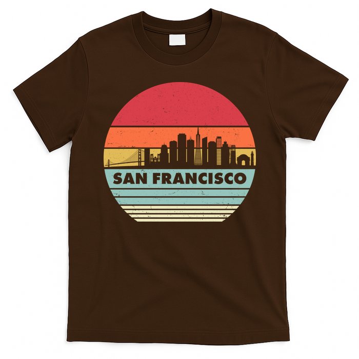 Retro Vintage San Francisco Skyline Emblem T-Shirt