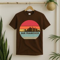 Retro Vintage San Francisco Skyline Emblem T-Shirt