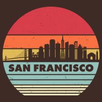 Retro Vintage San Francisco Skyline Emblem T-Shirt
