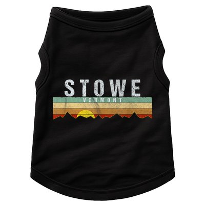 Retro Vintage Stowe Vermont Doggie Tank