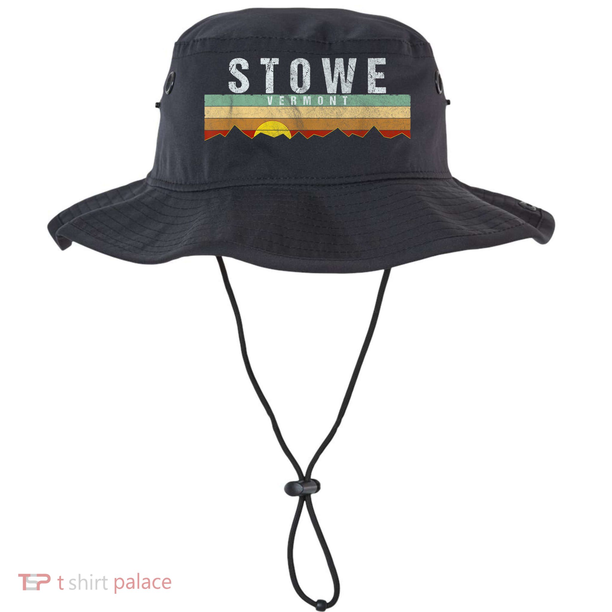 Retro Vintage Stowe Vermont Bucket Hat