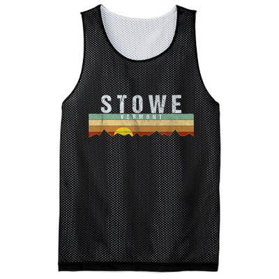 Retro Vintage Stowe Vermont Mesh Reversible Basketball Jersey Tank