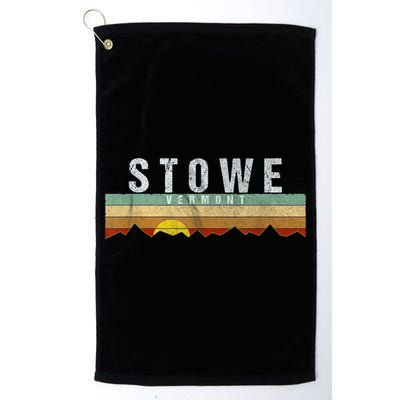 Retro Vintage Stowe Vermont Golf Towel