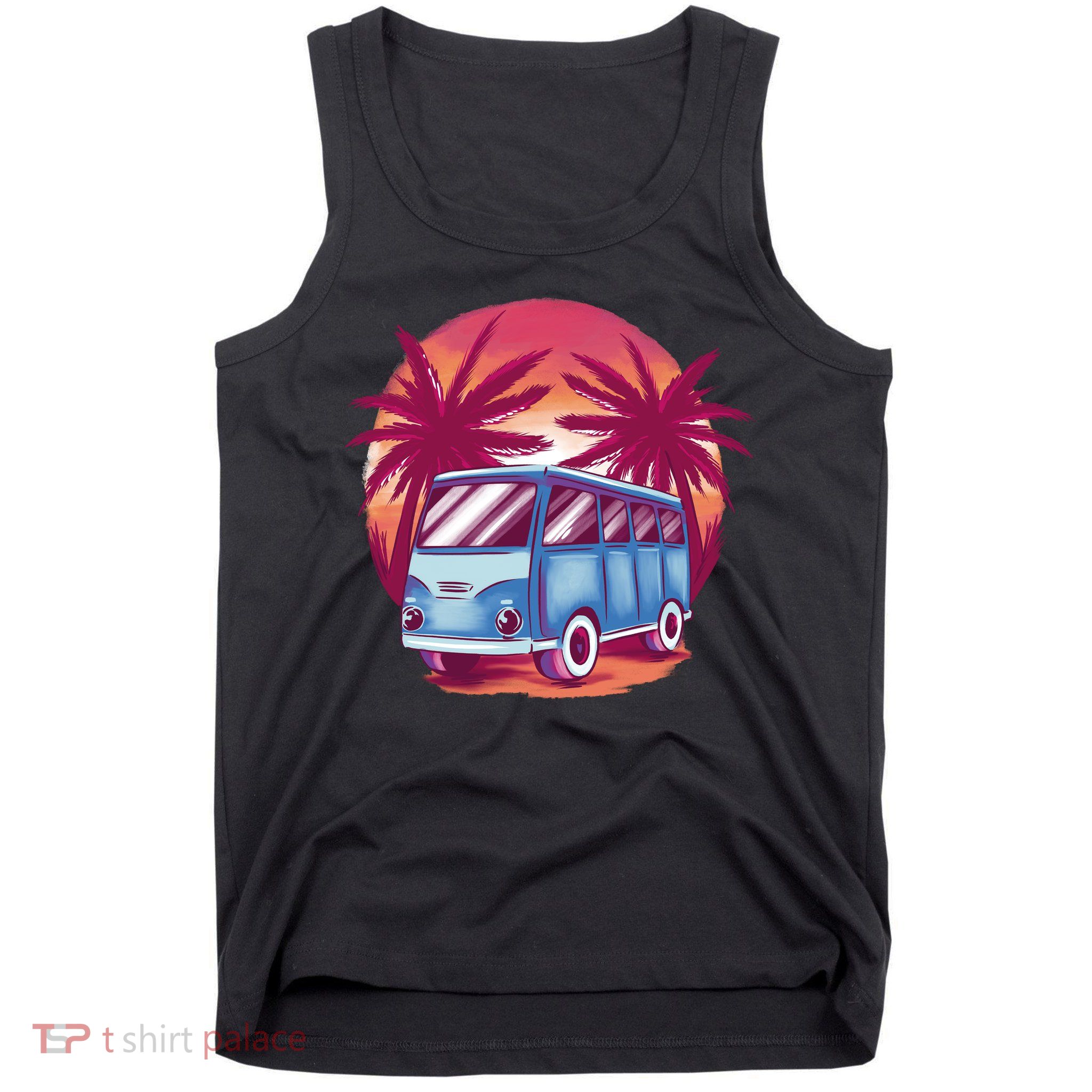 Retro Van Sunset Beach Tank Top