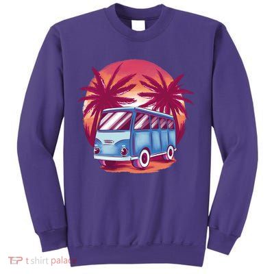 Retro Van Sunset Beach Sweatshirt