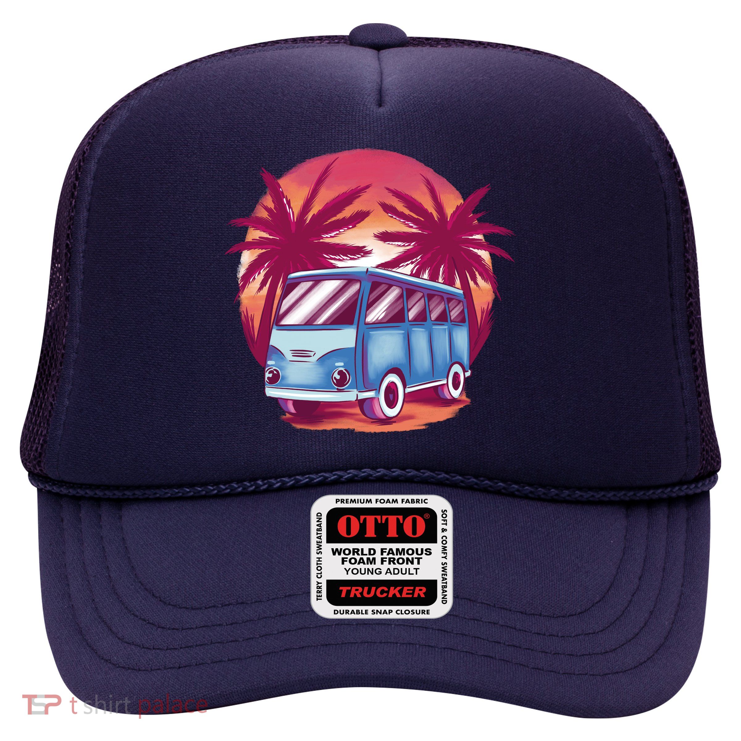Retro Van Sunset Beach Trucker Hat