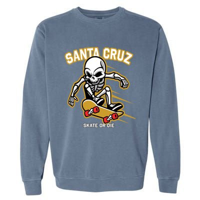 Retro Vintage Street Wear Skull Gift Garment-Dyed Sweatshirt