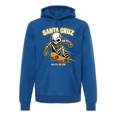 Retro Vintage Street Wear Skull Gift Premium Hoodie