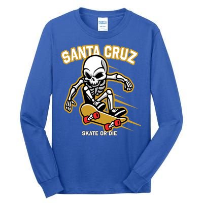 Retro Vintage Street Wear Skull Gift Tall Long Sleeve T-Shirt