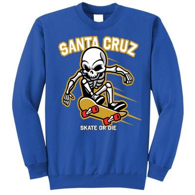 Retro Vintage Street Wear Skull Gift Tall Sweatshirt