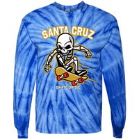 Retro Vintage Street Wear Skull Gift Tie-Dye Long Sleeve Shirt