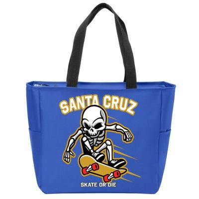 Retro Vintage Street Wear Skull Gift Zip Tote Bag