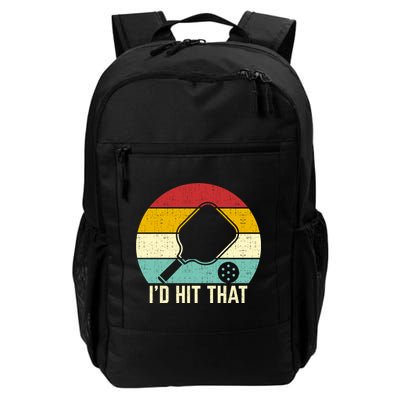 Retros Vintage Sunset Paddle ID Hit That Pickleball Player Gift Backpack