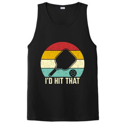 Retros Vintage Sunset Paddle ID Hit That Pickleball Player Gift PosiCharge Competitor Tank
