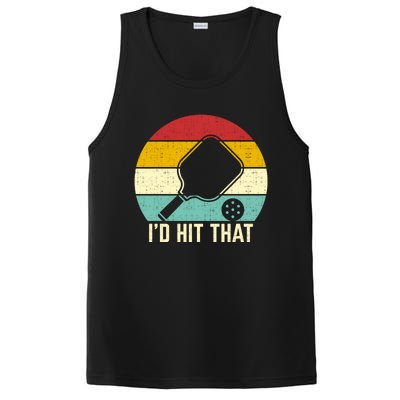 Retros Vintage Sunset Paddle ID Hit That Pickleball Player Gift PosiCharge Competitor Tank