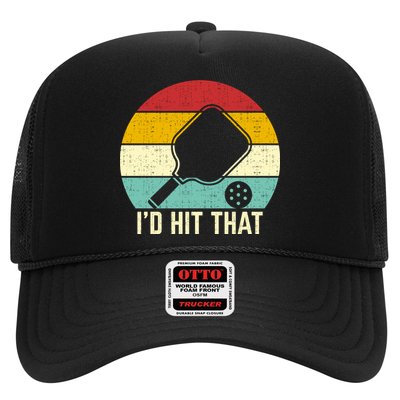 Retros Vintage Sunset Paddle ID Hit That Pickleball Player Gift Trucker Hat