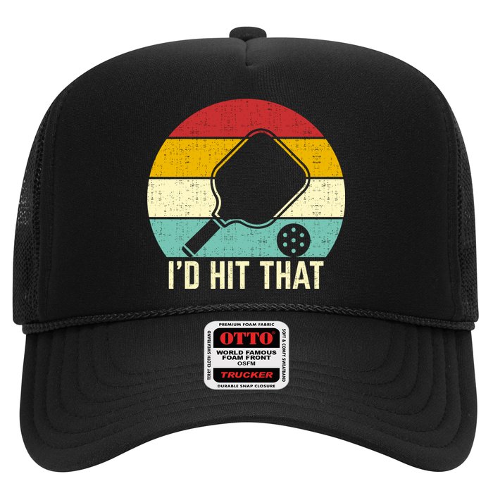 Retros Vintage Sunset Paddle ID Hit That Pickleball Player Gift Trucker Hat