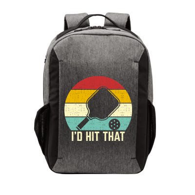 Retros Vintage Sunset Paddle ID Hit That Pickleball Player Gift Vector Backpack
