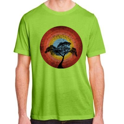 Retro Vintage Scary Wilderness Distressed Adult ChromaSoft Performance T-Shirt