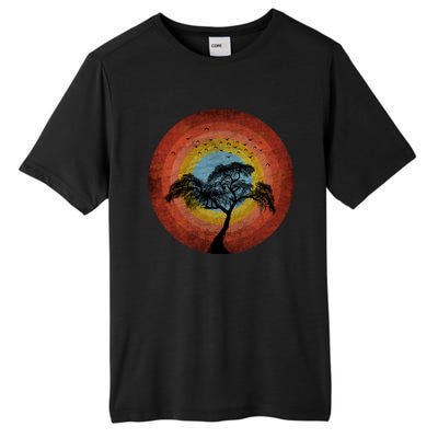 Retro Vintage Scary Wilderness Distressed Tall Fusion ChromaSoft Performance T-Shirt