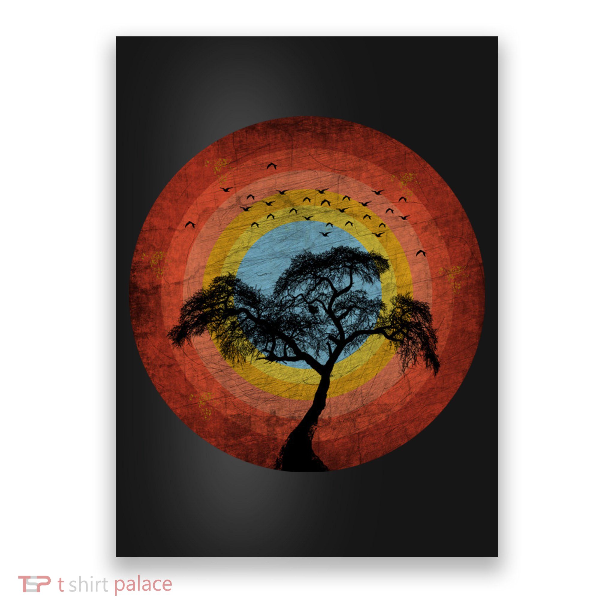 Retro Vintage Scary Wilderness Distressed Poster