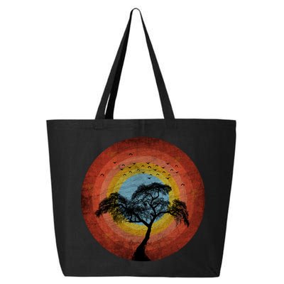 Retro Vintage Scary Wilderness Distressed 25L Jumbo Tote
