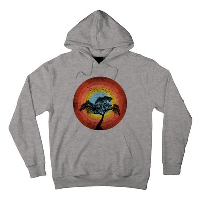 Retro Vintage Scary Wilderness Distressed Hoodie