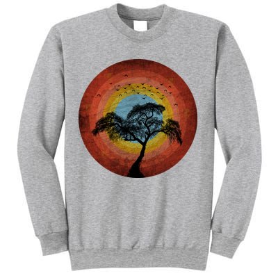 Retro Vintage Scary Wilderness Distressed Sweatshirt