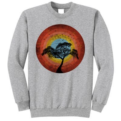 Retro Vintage Scary Wilderness Distressed Sweatshirt