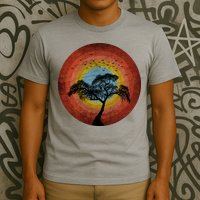 Retro Vintage Scary Wilderness Distressed T-Shirt