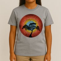 Retro Vintage Scary Wilderness Distressed T-Shirt