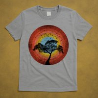 Retro Vintage Scary Wilderness Distressed T-Shirt