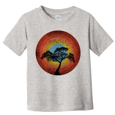 Retro Vintage Scary Wilderness Distressed Toddler T-Shirt