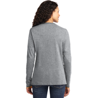 Retro Vintage Scary Wilderness Distressed Ladies Long Sleeve Shirt