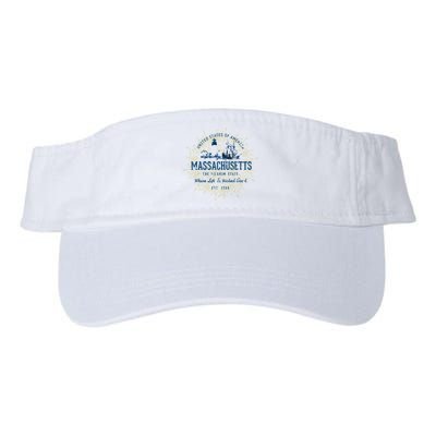 Retro Vintage State Of Massachusetts Visor