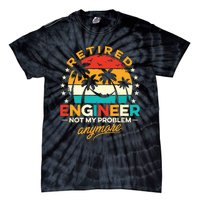 Retro Vintage Style Retired Engineer Not My Problem Anymore Tie-Dye T-Shirt