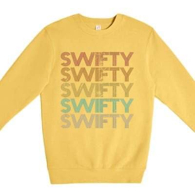 Retro Vintage Swifty Premium Crewneck Sweatshirt