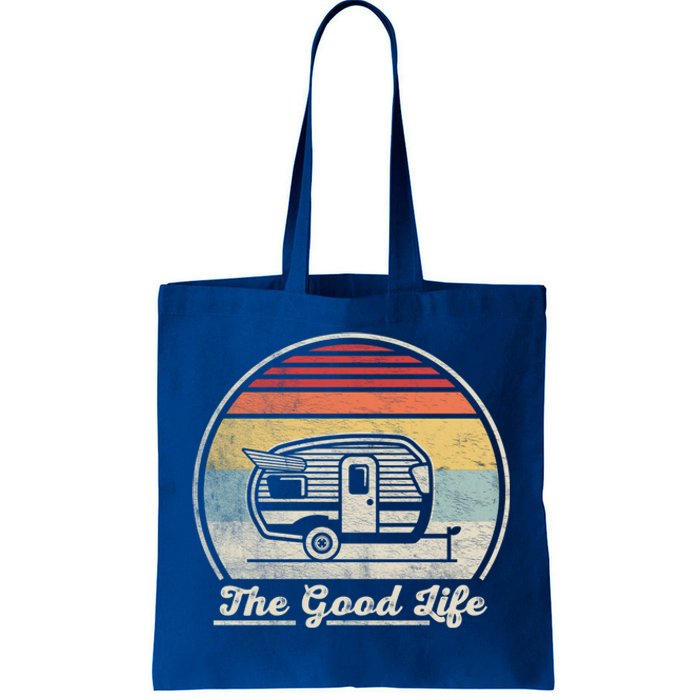 Retro Vintage Shasta Trailer The Good Life Camper Camping Gift Tote Bag