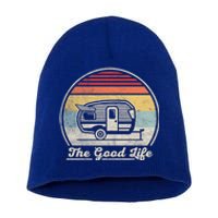 Retro Vintage Shasta Trailer The Good Life Camper Camping Gift Short Acrylic Beanie