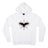 Retro Viking Symbol Nordic Raven Rune Celtic Symbol Hoodie