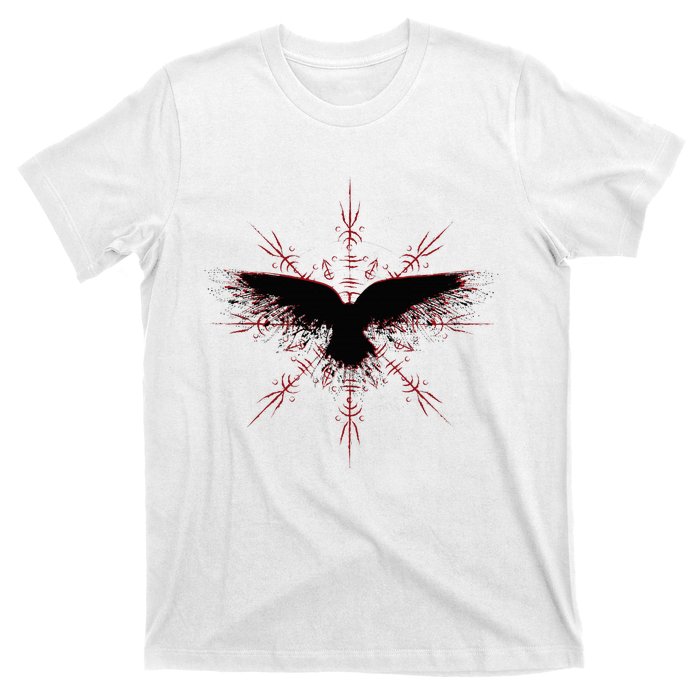 Retro Viking Symbol Nordic Raven Rune Celtic Symbol T-Shirt