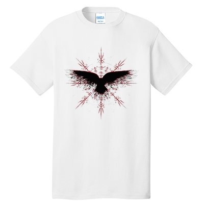 Retro Viking Symbol Nordic Raven Rune Celtic Symbol Tall T-Shirt