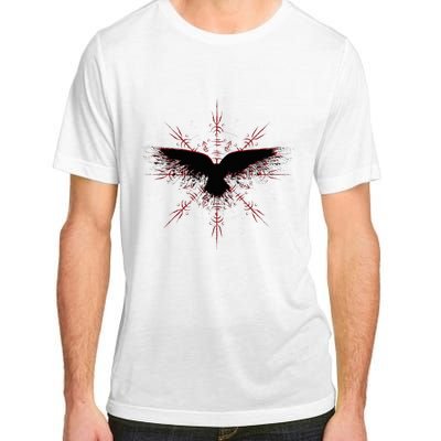 Retro Viking Symbol Nordic Raven Rune Celtic Symbol Adult ChromaSoft Performance T-Shirt