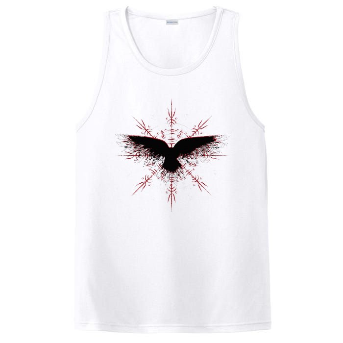 Retro Viking Symbol Nordic Raven Rune Celtic Symbol PosiCharge Competitor Tank