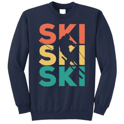 Retro Vintage Skiing Gift For Skiers Gift Sweatshirt